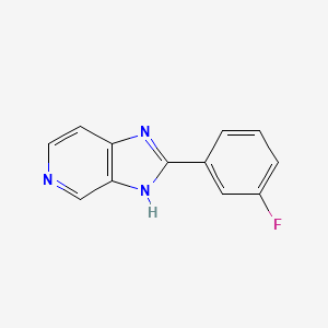 B3360497 2-(3-fluorophenyl)-3H-imidazo[4,5-c]pyridine CAS No. 89074-94-2