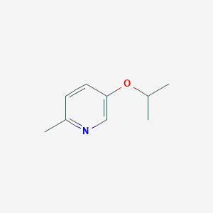 molecular formula C9H13NO B3360519 Pyridine, 2-methyl-5-(1-methylethoxy)- CAS No. 89084-58-2