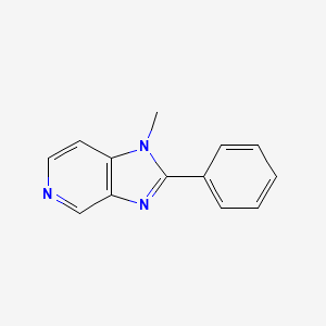 molecular formula C13H11N3 B3360758 1-Methyl-2-phenyl-1H-imidazo[4,5-c]pyridine CAS No. 89734-93-0