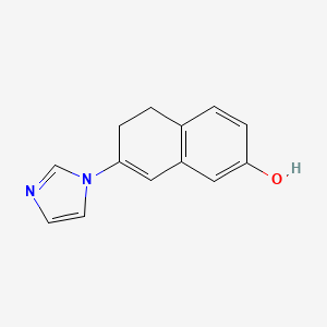B3360786 2-Naphthalenol, 5,6-dihydro-7-(1H-imidazol-1-yl)- CAS No. 89781-73-7