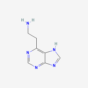 molecular formula C7H9N5 B3360802 9H-Purine-6-ethanamine CAS No. 89854-22-8