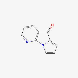 molecular formula C10H6N2O B3360860 5H-Pyrido[3,2-b]pyrrolizin-5-one CAS No. 89991-18-4