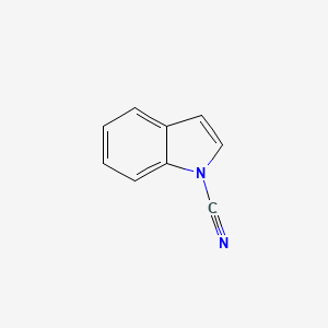 molecular formula C9H6N2 B3360971 1H-Indole-1-carbonitrile CAS No. 90418-56-7