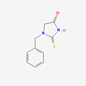 molecular formula C10H10N2OS B3361026 4-Imidazolidinone, 1-(phenylmethyl)-2-thioxo- CAS No. 90915-07-4