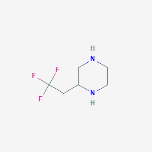 molecular formula C6H11F3N2 B3361067 2-(2,2,2-Trifluoroethyl)piperazine CAS No. 910444-24-5