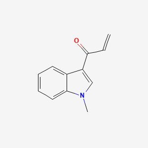 molecular formula C12H11NO B3361170 1-(1-Methyl-1H-indol-3-yl)prop-2-en-1-one CAS No. 91568-93-3