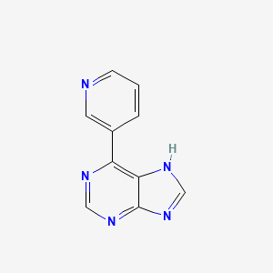 molecular formula C10H7N5 B3361292 6-(Pyridin-3-yl)-9H-purine CAS No. 918537-05-0