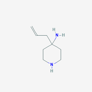 molecular formula C8H16N2 B3361362 4-Allylpiperidin-4-amine CAS No. 919112-84-8