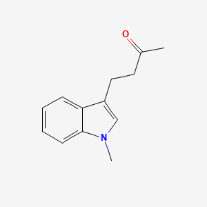 molecular formula C13H15NO B3361434 2-Butanone, 4-(1-methyl-1H-indol-3-yl)- CAS No. 91956-43-3