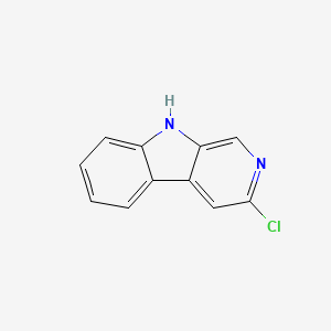molecular formula C11H7ClN2 B3361473 3-chloro-9H-pyrido[3,4-b]indole 