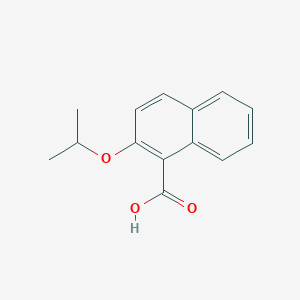 molecular formula C14H14O3 B3361547 2-(Propan-2-yloxy)naphthalene-1-carboxylic acid CAS No. 92190-51-7