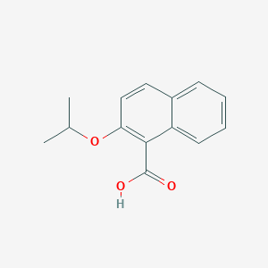 molecular formula C14H14O3 B3361547 2-propan-2-yloxynaphthalene-1-carboxylic Acid CAS No. 92190-51-7
