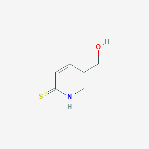 molecular formula C6H7NOS B3361566 2(1H)-Pyridinethione, 5-(hydroxymethyl)- CAS No. 922517-04-2