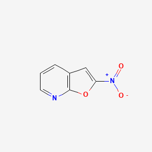 molecular formula C7H4N2O3 B3361623 Furo[2,3-b]pyridine, 2-nitro- CAS No. 92404-75-6