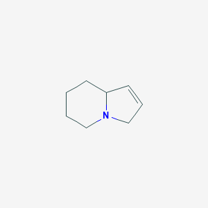 molecular formula C8H13N B3361684 3,5,6,7,8,8a-Hexahydroindolizine CAS No. 92675-44-0