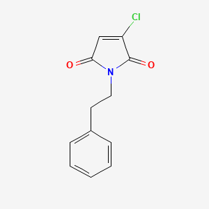 B3361702 Pyrrole-2,5-dione, 3-chloro-1-(2-phenylethyl)- CAS No. 92751-34-3