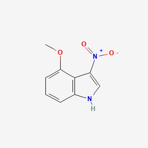 molecular formula C9H8N2O3 B3361713 4-Methoxy-3-nitro-1H-indole CAS No. 929045-60-3