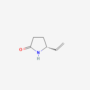 molecular formula C6H9NO B3361772 (R)-5-Vinylpyrrolidin-2-one CAS No. 93288-24-5