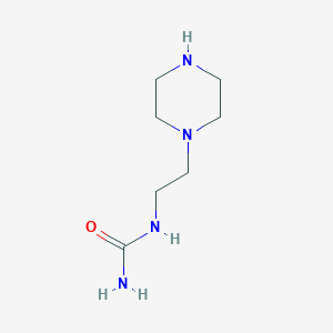 molecular formula C7H16N4O B3361893 N-[2-(Piperazin-1-yl)ethyl]urea CAS No. 93888-09-6