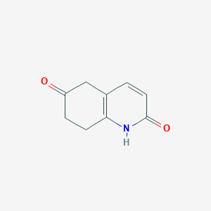 molecular formula C9H9NO2 B3361972 7,8-Dihydroquinoline-2,6(1H,5H)-dione CAS No. 944902-15-2