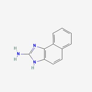 molecular formula C11H9N3 B3362002 3H-benzo[e]benzimidazol-2-amine CAS No. 94785-93-0
