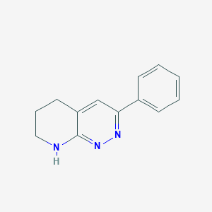 molecular formula C13H13N3 B3362052 3-Phenyl-5,6,7,8-tetrahydropyrido[2,3-c]pyridazine CAS No. 95209-11-3