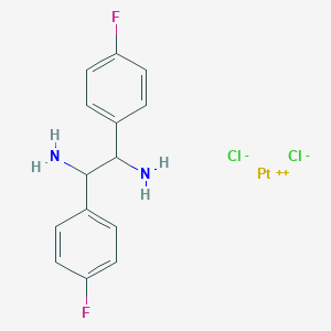molecular formula C14H14Cl2F2N2Pt B033621 1,2-Bfpedp CAS No. 105856-26-6