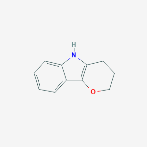 molecular formula C11H11NO B3362376 2,3,4,5-Tetrahydropyrano[3,2-b]indole CAS No. 98166-25-7