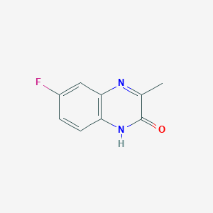 molecular formula C9H7FN2O B3362393 6-Fluoro-3-methylquinoxalin-2-ol CAS No. 98416-68-3