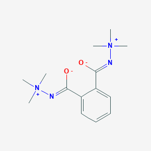 molecular formula C14H24N4O2+2 B033624 Trimethyl-[[2-[(trimethylazaniumyl)carbamoyl]benzoyl]amino]azanium CAS No. 103739-44-2