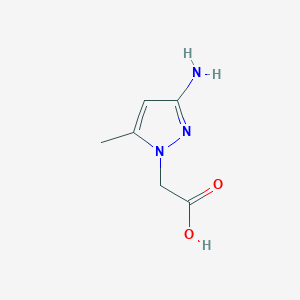 molecular formula C6H9N3O2 B3362681 2-(3-amino-5-methyl-1H-pyrazol-1-yl)acetic acid CAS No. 1006348-73-7