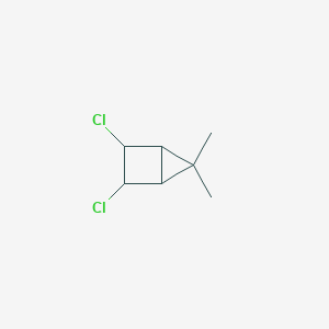 molecular formula C7H10Cl2 B033627 2,3-Dichloro-5,5-dimethylbicyclo[2.1.0]pentane CAS No. 19877-64-6