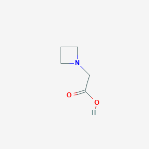 molecular formula C5H9NO2 B3362757 2-(Azetidin-1-yl)acetic acid CAS No. 1008304-81-1