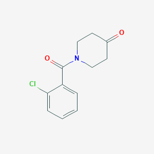 molecular formula C12H12ClNO2 B3362900 1-(2-Chlorobenzoyl)piperidin-4-one CAS No. 1016700-87-0