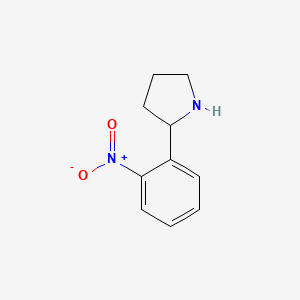 molecular formula C10H12N2O2 B3362972 2-(2-Nitrophenyl)pyrrolidine CAS No. 1016766-50-9