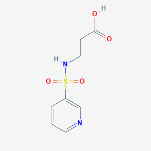 molecular formula C8H10N2O4S B3362987 3-(Pyridine-3-sulfonamido)propanoic acid CAS No. 1016775-40-8
