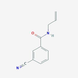 molecular formula C11H10N2O B3363047 3-cyano-N-(prop-2-en-1-yl)benzamide CAS No. 1016832-46-4