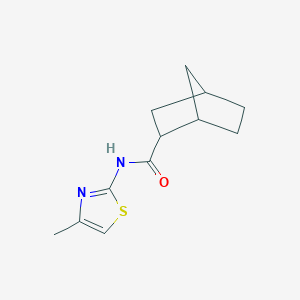 molecular formula C12H16N2OS B336321 N-(4-methyl-1,3-thiazol-2-yl)bicyclo[2.2.1]heptane-2-carboxamide 