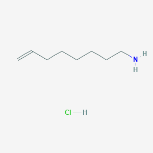 molecular formula C8H18ClN B3363350 Oct-7-enylamine hydrochloride CAS No. 1019774-23-2