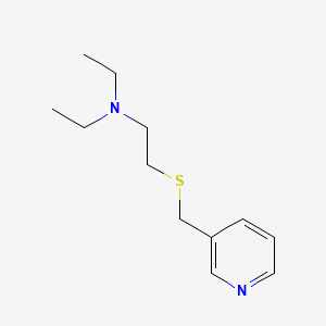 Pyridine, 3-(((2-(diethylamino)ethyl)thio)methyl)-