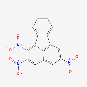 molecular formula C16H7N3O6 B3363436 Fluoranthene, 1,2,5-trinitro- CAS No. 102493-22-1