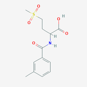 4-Methanesulfonyl-2-[(3-methylphenyl)formamido]butanoic acid