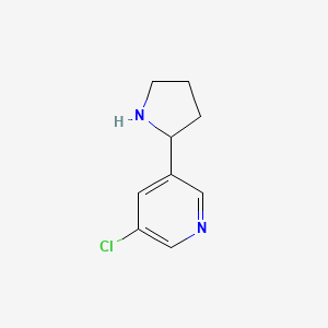 3-Chloro-5-pyrrolidin-2-yl-pyridine