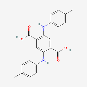 molecular formula C22H20N2O4 B3363466 2,5-Di-p-toluidinoterephthalic acid CAS No. 10291-28-8