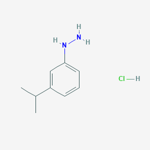 B3363478 (3-Isopropylphenyl)hydrazine hydrochloride CAS No. 1030288-67-5
