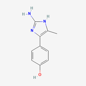 4-(2-Amino-5-methyl-1H-imidazol-4-yl)phenol