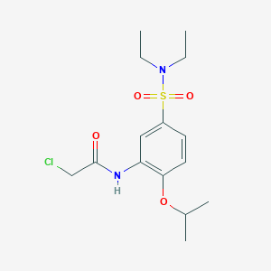 2-chloro-N-[5-(diethylsulfamoyl)-2-(propan-2-yloxy)phenyl]acetamide