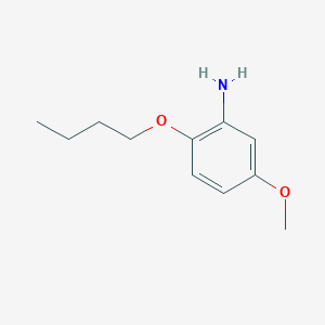 molecular formula C11H17NO2 B3363654 2-Butoxy-5-methoxyaniline CAS No. 104179-24-0