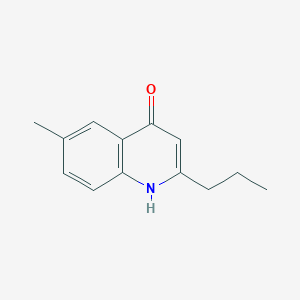molecular formula C13H15NO B3363895 4-Hydroxy-6-methyl-2-propylquinoline CAS No. 1070879-86-5