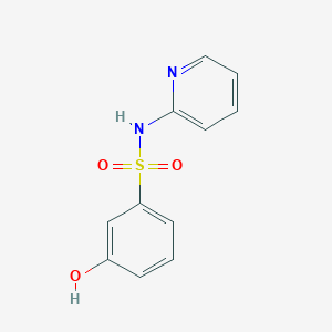 molecular formula C11H10N2O3S B3363927 N-(2-Pyridyl)-1-phenol-3-sulfonamide CAS No. 1082398-70-6
